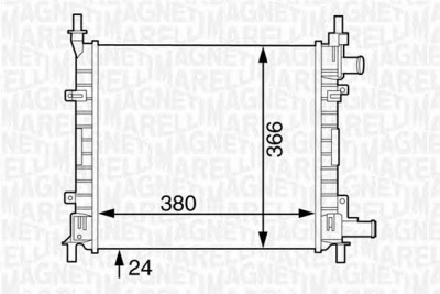 MAGNETI MARELLI 350213121800 -  Радиатор, охлаждение двигателя